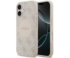 Dėklas Guess 4G Circle Classic Logo MagSafe - Case Apple iPhone 17 pink