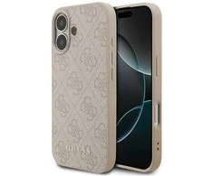 Guess 4G Classic dėklas skirtas Apple iPhone 17 rožinės spalvos