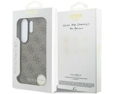 Guess 4G klasikinis „Logo Charm MagSafe“ dėklas, skirtas „Samsung Galaxy S26 Ultra“, rudas
