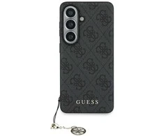 Guess 4G klasikinis „Logo Charm MagSafe“ dėklas, skirtas „Samsung Galaxy S26“, juodas