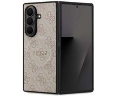 Guess PU Leather 4G Colored Ring Magnetic dėklas skirtas Samsung Galaxy Z Fold 7 rožinės spalvos