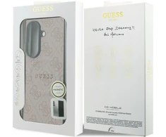 Guess PU Leather 4G Magnetic dėklas Samsung Galaxy Z Fold 8 Ultra rožinės spalvos