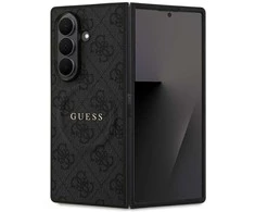 Guess PU Leather 4G Colored Ring Magnetic dėklas skirtas Samsung Galaxy Z Fold 7 juodos spalvos