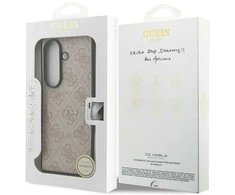 Guess PU Leather 4G Colored Ring Magnetic dėklas skirtas Samsung Galaxy Z Fold 7 rožinės spalvos