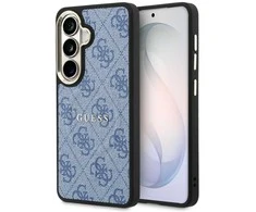 Cg Mobile Sas „Guess 4G“ įspausto žiedo formos „MagSafe“ dėklas, skirtas „Samsung Galaxy S26+“, mėlynas