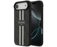 Guess 4G Printed Stripes MagSafe - dėklas skirtas Apple iPhone Air juodas