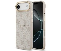 „Guess 4G PU Classic Logo MagSafe“ dėklas, skirtas „iPhone 17 Air“ - Rožinė