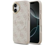 GUESS dėklas, skirtas IPHONE 17, suderinamas su MagSafe GUHMP17SP4MSEGCP (PU 4G W/ Classic), rožinis