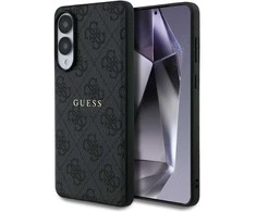 Dėklas Guess 4G Ring Classic Logo MagSafe Samsung Galaxy S25 Edge juodos spalvos