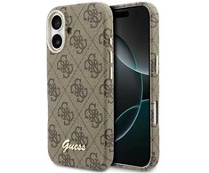 Dėklas GUESS case for IPHONE 17 compatible with MagSafe GUHMP17S5P4FWMSW (PU FW 4G Script) ruda