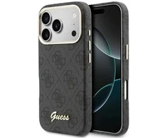 Dėklas GUESS case for IPHONE 17 Pro Max compatible with MagSafe GUHMP17X5P4FWMSK (PU FW 4G Script) juodas