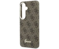 Dėklas Guess 4G Script MagSafe do Samsung Galaxy S26 ruda
