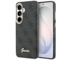 Guess 4G Script MagSafe dėklas skirtas Samsung Galaxy S26 – juodos spalvos