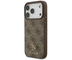 Dėklas Guess 4G Small Classic Logo MagSafe Case for iPhone 17 Pro / 18 Pro - Brown