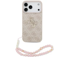 Dėklas Cg Mobile Sas Guess 4G Strap 4G Classic Logo case for Iphone 18 Pro Max / 17 Pro Max pink