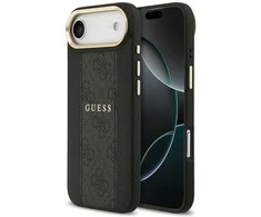 Dėklas Guess 4G Stripe MagSafe case for iPhone Air - juodas