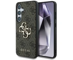 dėklas Guess Big 4G Logo Classic Logo to Samsung Galaxy S25 Plus rudos spalvos
