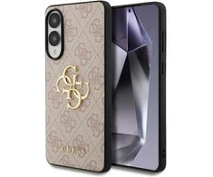 Dėklas Guess Big 4G Logo Classic Logo skirta Samsung Galaxy S25 Edge rožinės spalvos