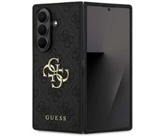 Guess PU 4G Metal Logo dėklas skirtas Samsung Galaxy Z Fold 7 pilkos spalvos