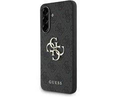GUESS dėklas skirtas Samsung Galaxy A56 GUHCSA564GMGGR (4G PU Big Logo) juodos spalvos