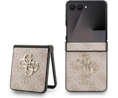 Guess Big 4G Logo Classic Logo dėklas skirtas Samsung Galaxy Z Flip7 rožinės spalvos