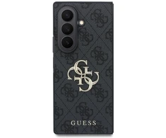 Guess PU 4G Metal Logo dėklas Samsung Galaxy Z Fold 8 Ultra pilkos spalvos