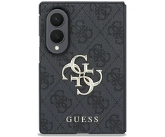 Guess PU 4G Metal Logo dėklas Samsung Galaxy Z Fold 8 pilkos spalvos