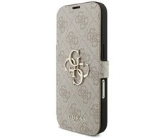 Dėklas Guess Book 4G Metal Logo do iPhone 18 Pro / 17 Pro rožinė