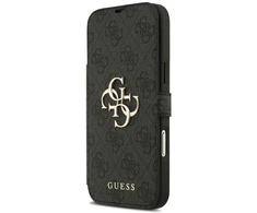 Dėklas Guess Book 4G Metal Logo do iPhone 18 Pro Max / 17 Pro Max juoda