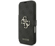 Dėklas Guess Book 4G Metal Logo do iPhone 18 Pro / 17 Pro juoda