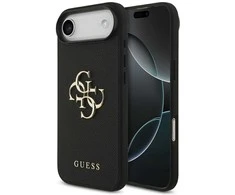Guess Grained Big 4G &amp; Classic Logo dėklas skirtas Apple iPhone Air juodos spalvos