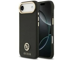Guess Grained Strass Logo MagSafe - dėklas skirtas Apple iPhone Air juodas