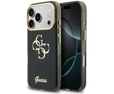 Dėklas Guess IML 4G Script Metal do iPhone 18 Pro Max / 17 Pro Max juoda