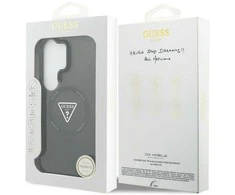 Guess „Cc10d IML“ gradientinis trikampis „MagSafe“ dėklas, skirtas „Samsung Galaxy S26 Ultra“, juodas