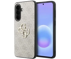 Guess PU 4G Metal Logo dėklas skirtas Samsung Galaxy A57 rožinės spalvos
