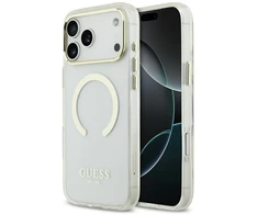 Dėklas Guess Metal Outline MagSafe Case for iPhone 17 Pro Max / 18 Pro Max - Gold
