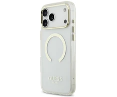 Dėklas Guess Metal Outline MagSafe Case for iPhone 17 Pro Max / 18 Pro Max - Gold
