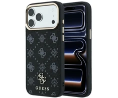 Dėklas Guess Peony 4G Small Logo MagSafe do iPhone 18 Pro Max / 17 Pro Max juoda