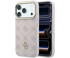 Dėklas Guess Peony 4G Small Logo MagSafe iPhone 18 Pro Max / 17 Pro Max rausvas