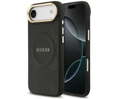 Dėklas Guess Peony Hot Stamp MagSafe Case for iPhone Air - Juodas