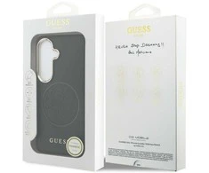 Guess PU Perforated 4G Logo Magnetic dėklas skirtas Samsung Galaxy S26 juodos spalvos