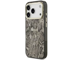Dėklas Guess Python Pattern MagSafe Case for iPhone 17 Pro / 18 Pro - Brown