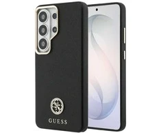 Guess „MagSafe“ dėklas, skirtas „Samsung Galaxy S26 Ultra“, su apvaliu, juodu cirkonio akmenėlių logotipu
