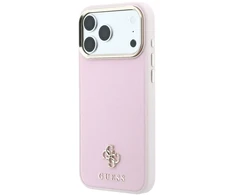 Dėklas Cg Mobile Sas Guess Saffiano Small 4G &amp; Classic Logo MagSafe case for Iphone 18 Pro Max / 17 Pro Max pink