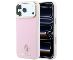 Dėklas Cg Mobile Sas Guess Saffiano Small 4G &amp; Classic Logo MagSafe case for Iphone 18 Pro Max / 17 Pro Max pink