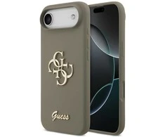 Dėklas Guess Silicone Big 4G Script Case for iPhone Air - Brown
