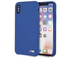 Apple iPhone X / XS BMW dėklas Silicone M Collection (BMHCPXMSILNA) mėlynos spalvos