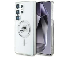 Karl Lagerfeld IML K&CH Heads MagSafe dėklas skirtas Samsung Galaxy S25 Ultra skaidrus