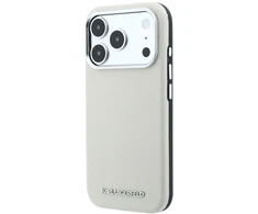 Dėklas Karl Lagerfeld Grained Elongated Logo MagSafe Case for iPhone 17 Pro Max / 18 Pro Max - rusvai gelsvas