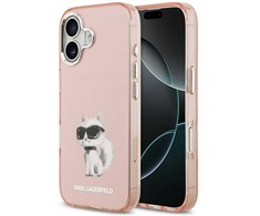 Karl Lagerfeld IML Aquarelle Choupette &amp; Logo MagSafe - dėklas skirtas Apple iPhone 17 pink